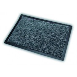 ALDAIA fabric doormat in grey