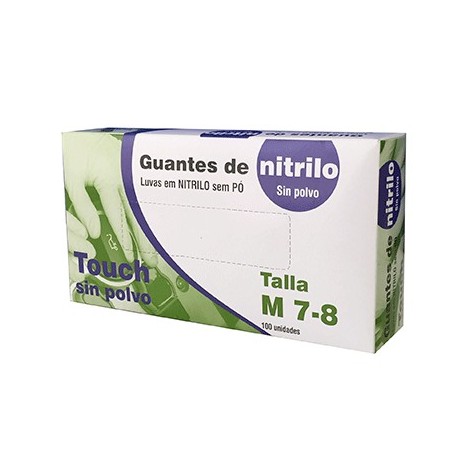 Estuche de 100 guantes de nitrilo