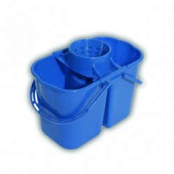 Twin compartment 16-litre bucket with wringer