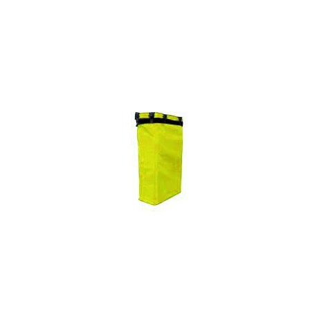 Canvas sack in yellow for 120-litre bags