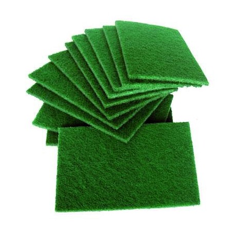 Pack of 12 pre-cut green pad scrubbers extra