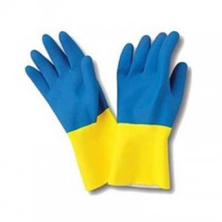 Reinforced double layer latex/neoprene GLOVES