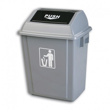 Swing lid square bin