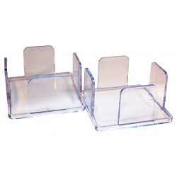 Pack 2 napkin holders 20x20 of transparent methacrylate