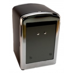 Napkin holder MINISERVICE metallic black body and chromed covers