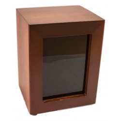 MINISERVICE napkin holder in dark brown wood